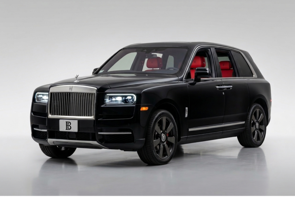 Rolls-Royce Ghost luxury chauffeur car parked curbside in Boston